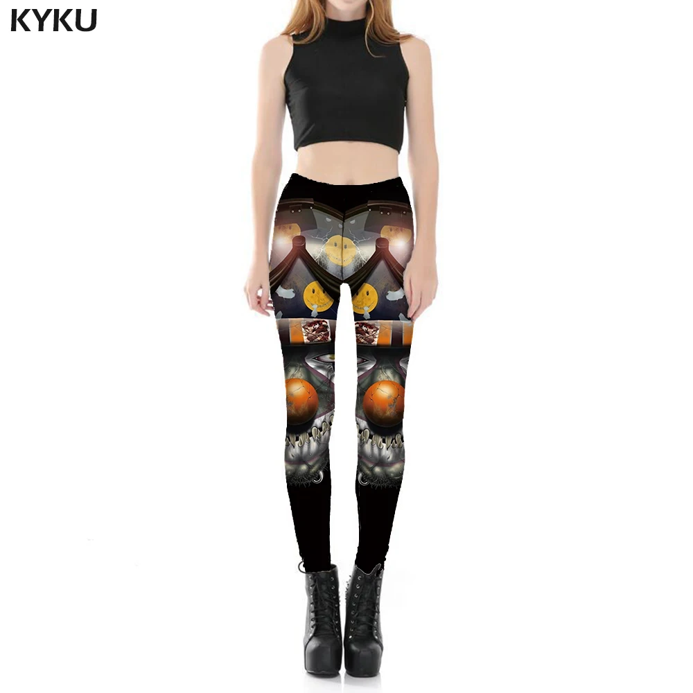 

KYKU Clown Leggings Women Galaxy Trousers Black Sexy Military Sport Cosplay Ladies Womens Leggings Pants Jeggings Jeggins Summer