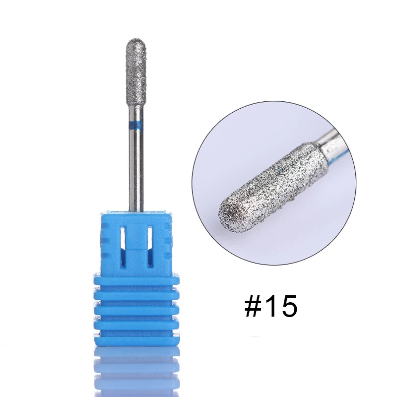 1 шт. Алмазная фреза для ногтей электрическая машинка для маникюра Сверла для педикюра биты-аксессуары фреза Инструменты для удаления ногтей - Цвет: 15