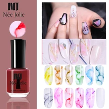 NEE JOLIE 7,5 мл Лак для ногтей с акварельными чернилами, цвет: красный, фиолетовый, черный, белый лак для ногтей, сделай сам, дизайн для украшения