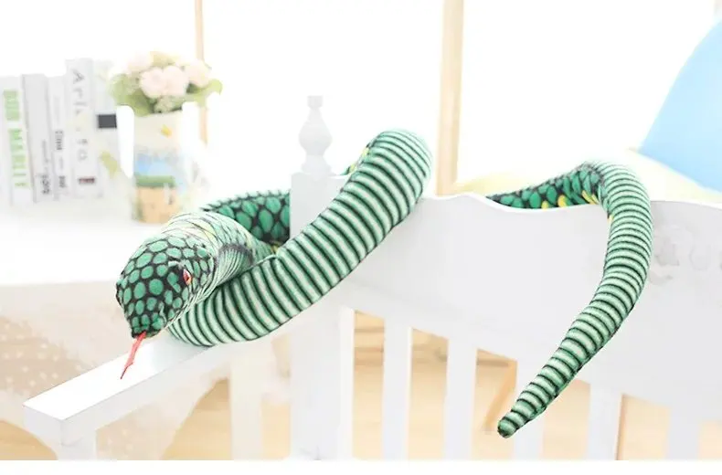 Похожая на настоящую боа плюшевые игрушки Длинные змея игрушка в виде животного для детей и взрослых творческий подарок на день рождения диван кресло декоративный, плюшевый игрушка 280 см