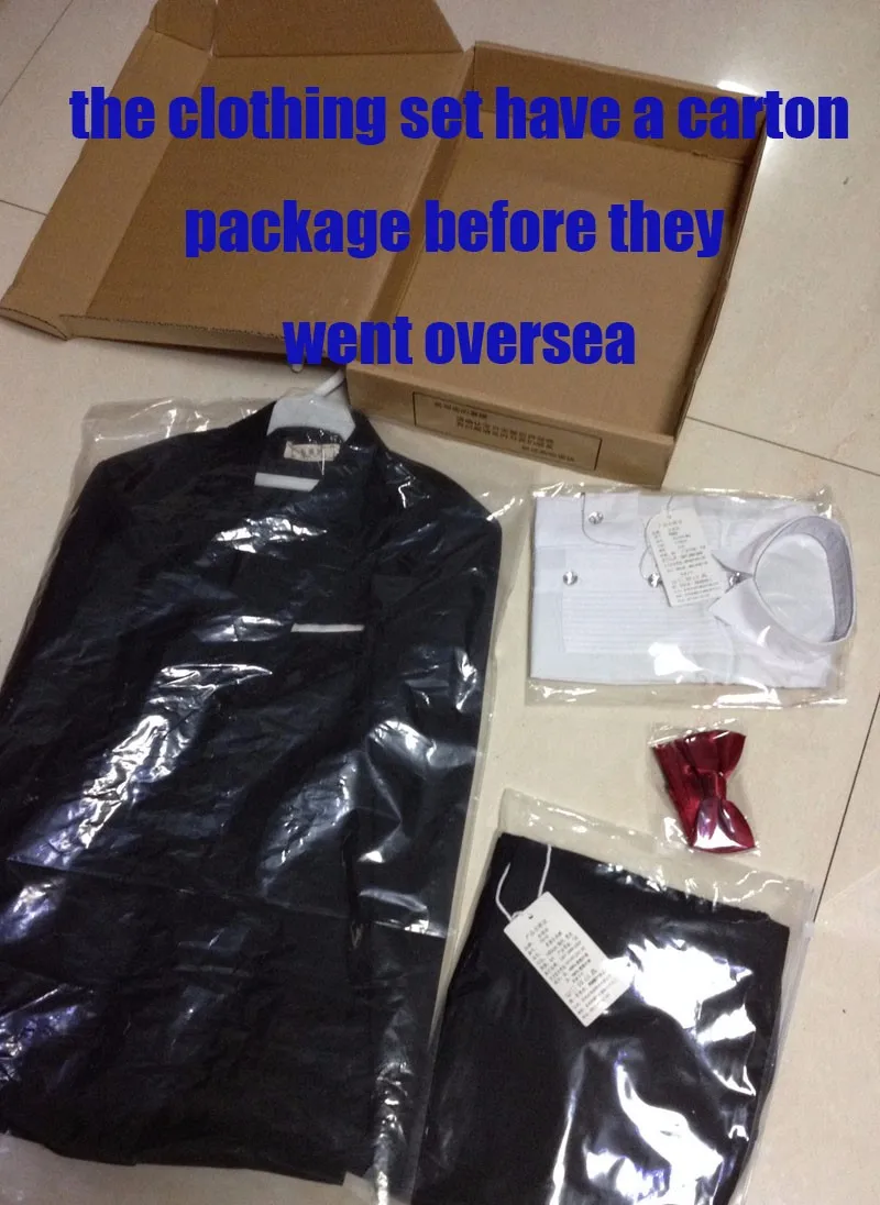 the clothing set have a carton package before they went oversea