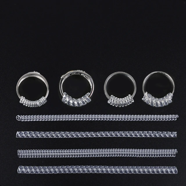 4pcs Invisible Spiral Based Ring Size Adjust Guard Clear Insert Tightener  Reducer Resizing Fitter Jewelry Tools For Any Rings - AliExpress