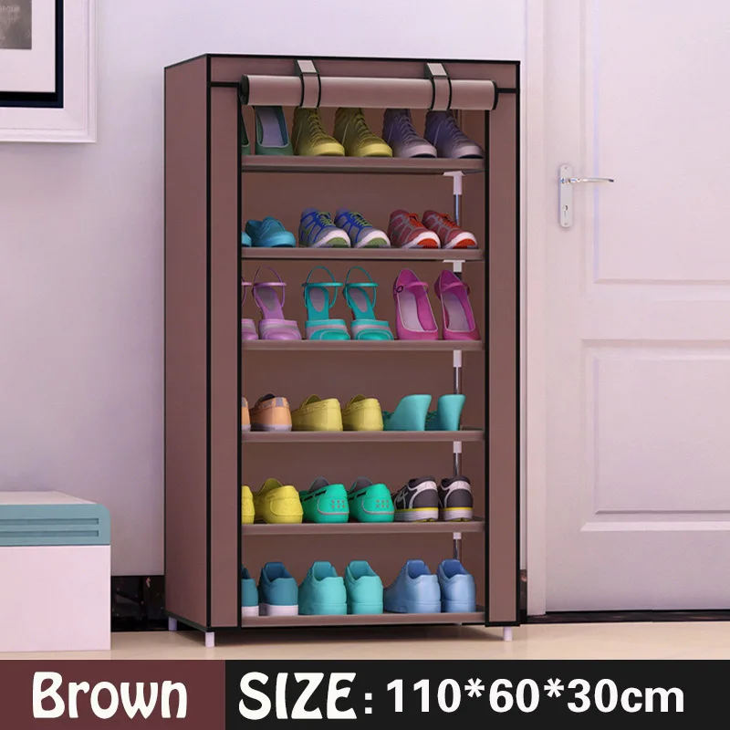 Shoe cabinet 7-layer 6-grid Non-woven fabrics large fashion shoe rack organizer removable shoe storage for living room furniture