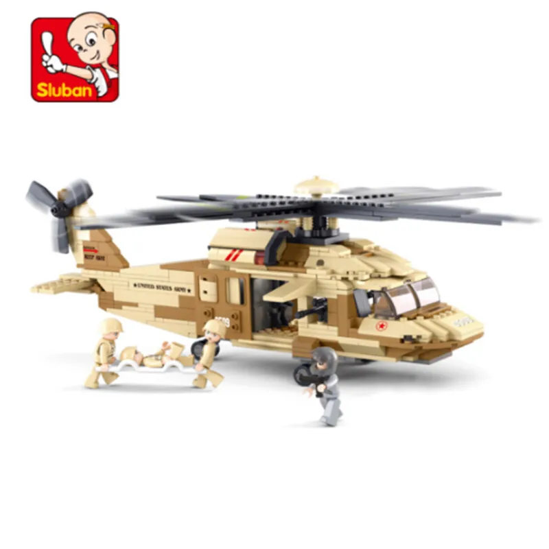 

City Military Series Compatible legoed Plane army SWAT hawk rescue Helicopter Set Gunship Building blocks Brick kid Toys technic