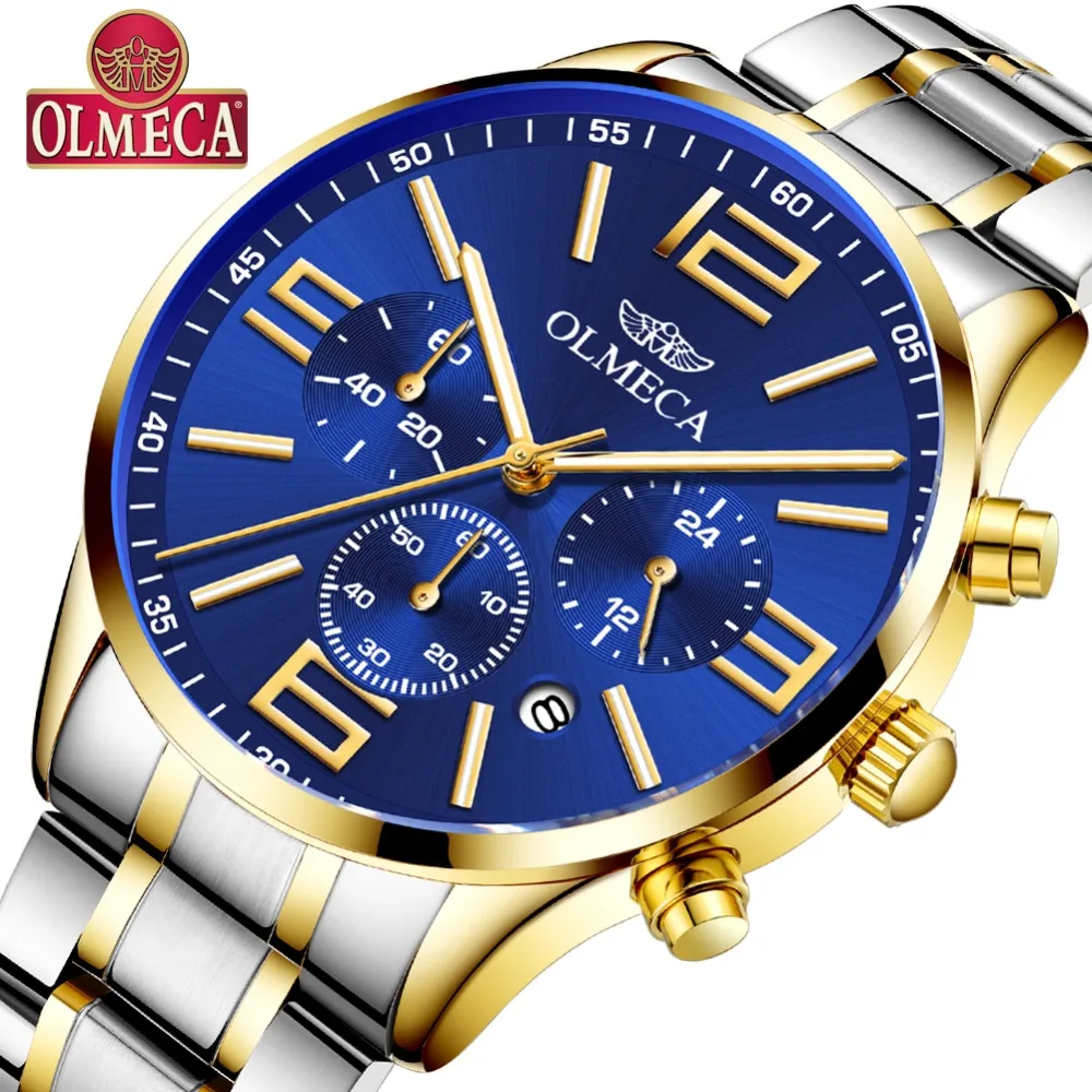 

Olmeca new high-end brand authentic men's watch quartz watch multi-function waterproof sports non-mechanical watch men's watch