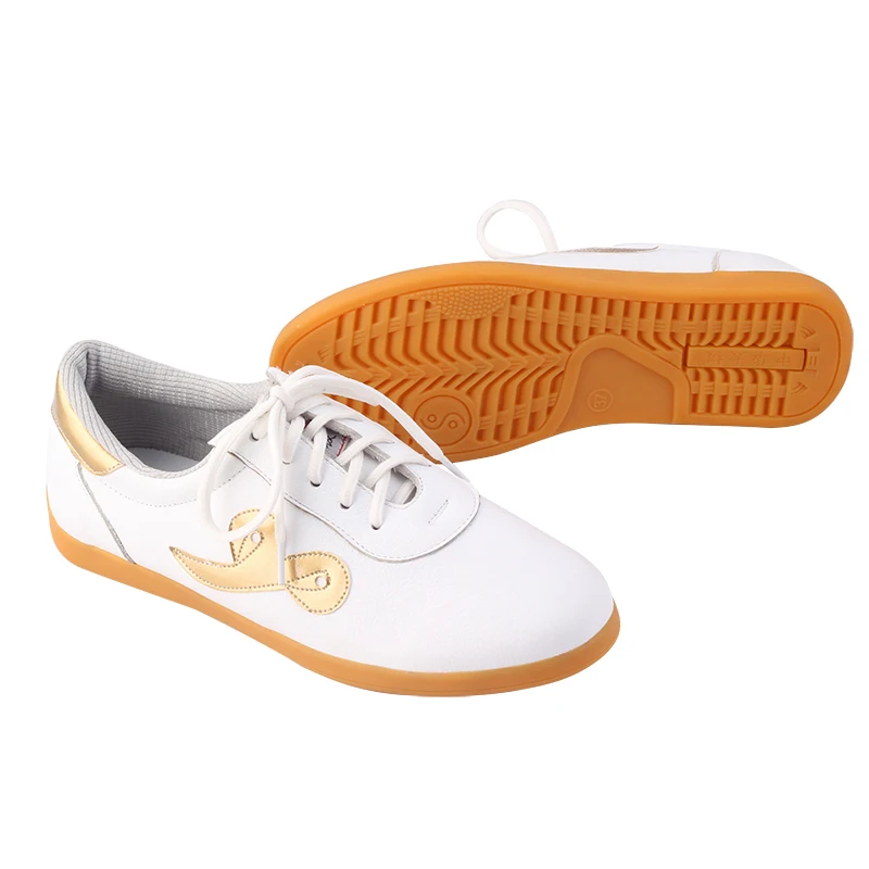 Alto grado real unisex artes Marciales tai chi zapatos de cuero suave hombre mujer Taijiquan kung fu Wushu Kungfu zapatos