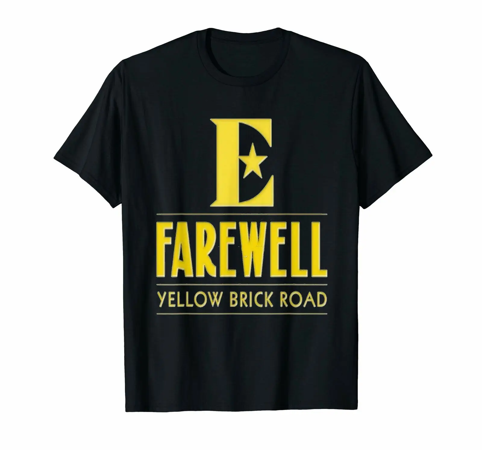 

E Farewell Yellow Brick Road Elton John Tiny Dancer Top Of The Pop Black T-Shirt