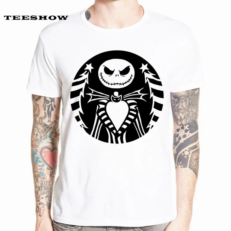 

Nightmare Before Christmas T Shirts Jack Skellington Man Short Sleeve Unisex Fashion Summer Casual T-shirt For Man/woman HCP4532