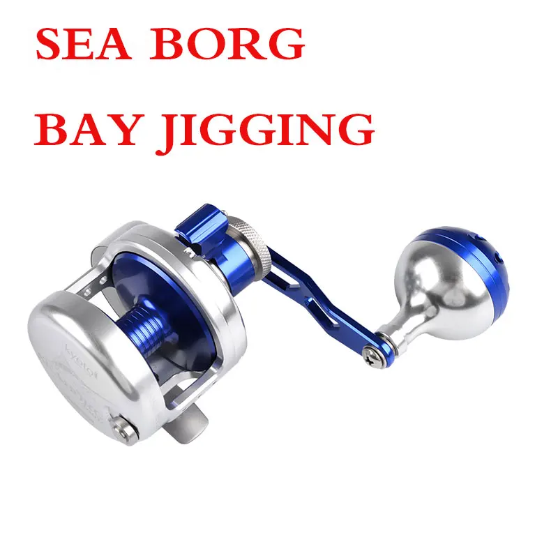 

New brand Seaborg/Bay Jigging CNC metal Jigging Reel slow Jigging Reel overhead reel Boat Reel 11BB 25Kgs Drag Power