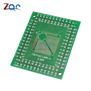 QFP TQFP LQFP FQFP 32 44 64 80 100 LQF SMD Поворотный адаптер DIP, Прототип PCB платы, преобразователь пластины 0, 5/0, 8 мм