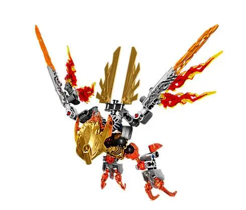 

XSZ 609-4 Biochemical Warrior Bionicle Ikir Creature of Fire Bricks Toy Building Blocks Compatible with Legoings 71303 Toys
