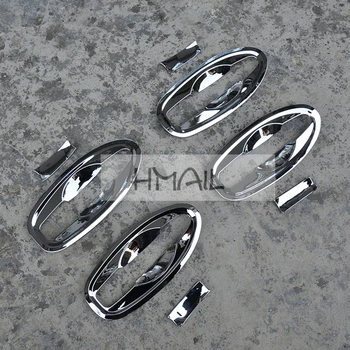 

ABS chrome door bowl trim cover for NISSAN X-TRAIL 2014 15 6 Car-styling plating plating protective decorate cover film stickers