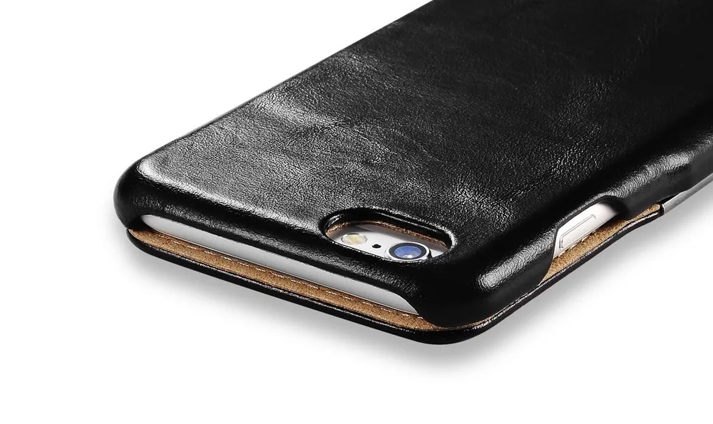 Роскошный винтажный флип-чехол ICARER из натуральной кожи для iPhone 6 6s 4,7 дюймов ультратонкая класса премиум качественный чехол для телефона