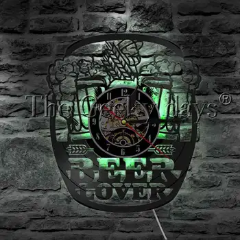 1 Stuk Bier Glas Proost Bellen Led Licht Vinyl Record Wandklok Home Decor Led Wandlamp Heerlijk Drankje Voor bier Lover Gift 1 Stuk Bier Glas Proost Bellen Led Licht Vinyl Record Wandklok Home Decor Led Wandlamp Heerlijk Drankje Voor bier Lover Gift