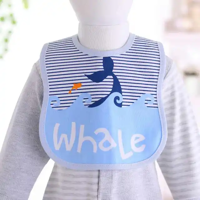 Cute Baby Bibs 3 Layers Waterproof Babys Tuxedo Bibs Kids Dinner