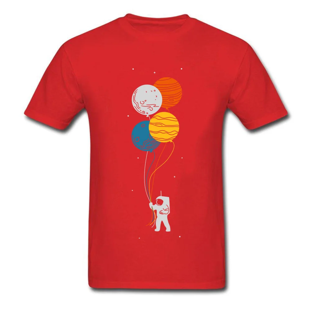 space oddity T-shirts Short Sleeve Classic Company Men's VALENTINE DAY Tops Shirt Classic T Shirt Crew Neck Pure Cotton space oddity red