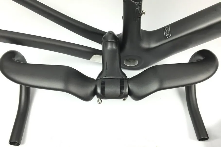 

2019 NEW S-W Full carbon road bicycle bike frame bicycle integrated brake stem handlebar free shipping marco de triatlon
