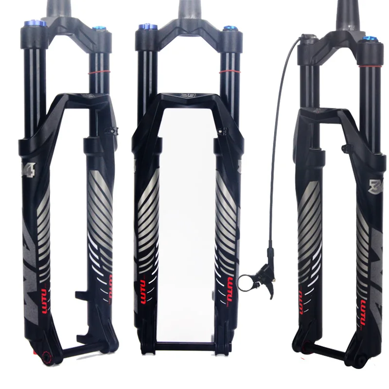 

bicycle fork RL 140 26 27.5 29ER cone Inch Fork Suspension Lock Straight Tapered Thru Axle QR Quick Release Rebound adjustment