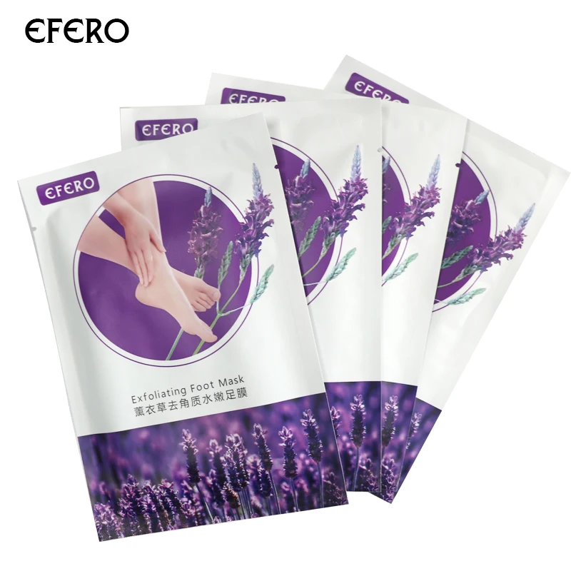 

EFERO Exfoliating Peel Foot Mask Baby Feet Remove Scrub Callus Dead Skin Remove Feet Mask Socks for Pedicure, Exfoliators 9Pair