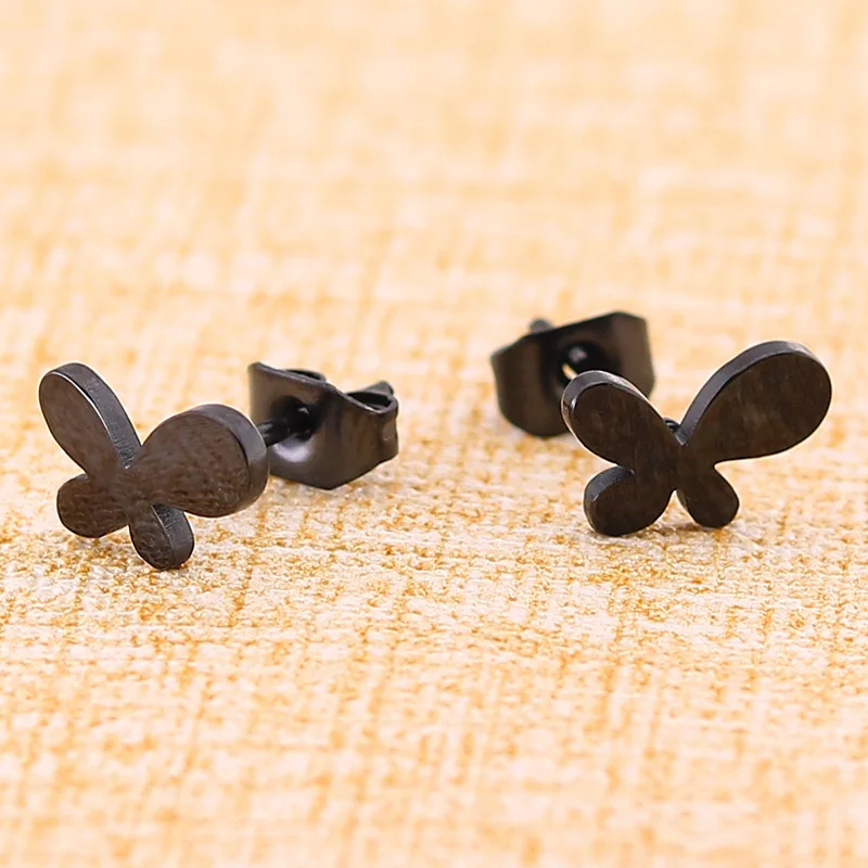 black earrings