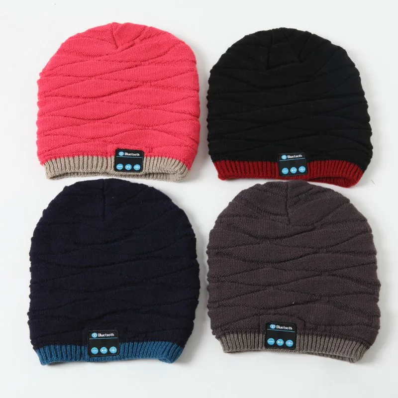 

Warm Bluetooth Headhand Headset Hat Fone De Ouvido Sem Fio Bluetooth Wireless Headphones Earphone for Iphone SE 5 5s 6 Plus LG