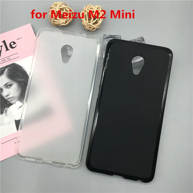 

Luxury Case for Meizu M2 Mini Soft Silicon Phone Para for Meizu M2 Mini TPU Fundas Protector Full Cover Shell Black Cases