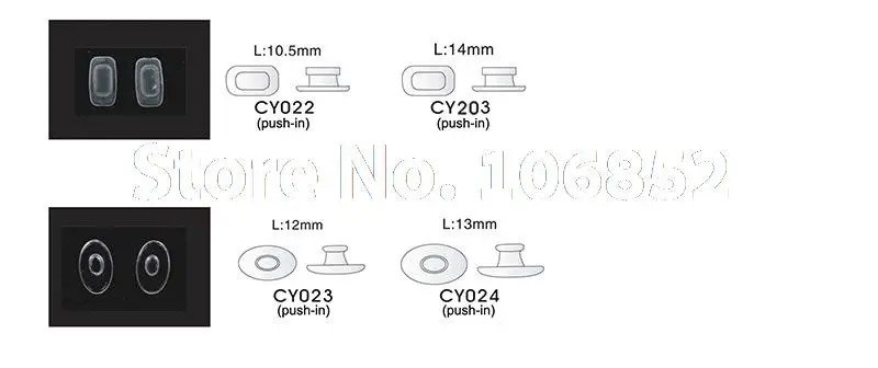 500 шт./лот,, розничная и, очки, силиконовые носоупоры, различные типы и размеры, аксессуары для очков