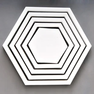 

Star Square Hexagon fish Pentagram four star 3d wooden frame wall stickers
