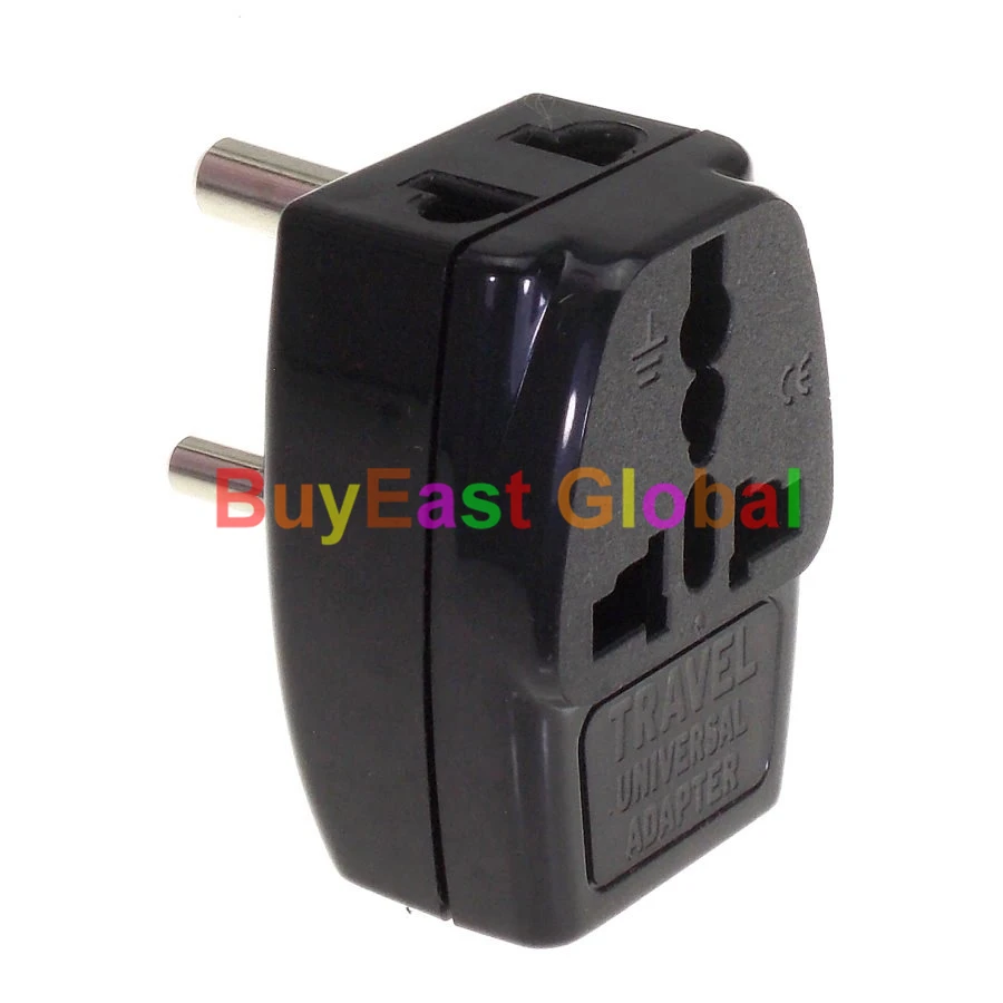 6 x Universal to India, Sri Lanka, Nepal, Pakistan 3 Way Outlet