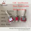 5PC/LOT Free Shipping New Long Flat handle 3 Pin ON-OFF-ON SPDT CQC  ROHS  Silvery Point Rocker Toggle Switch AC 6A/125V 3A/250V ► Photo 2/6