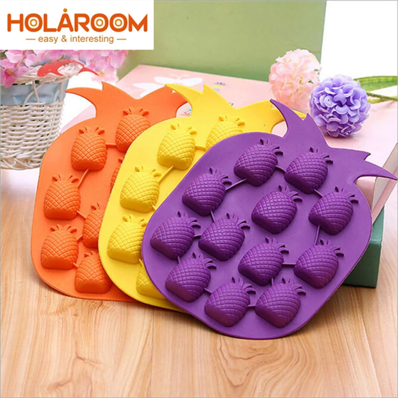 1PSilico Pineapple Shape Muffin Cups Handmade Soap Molds