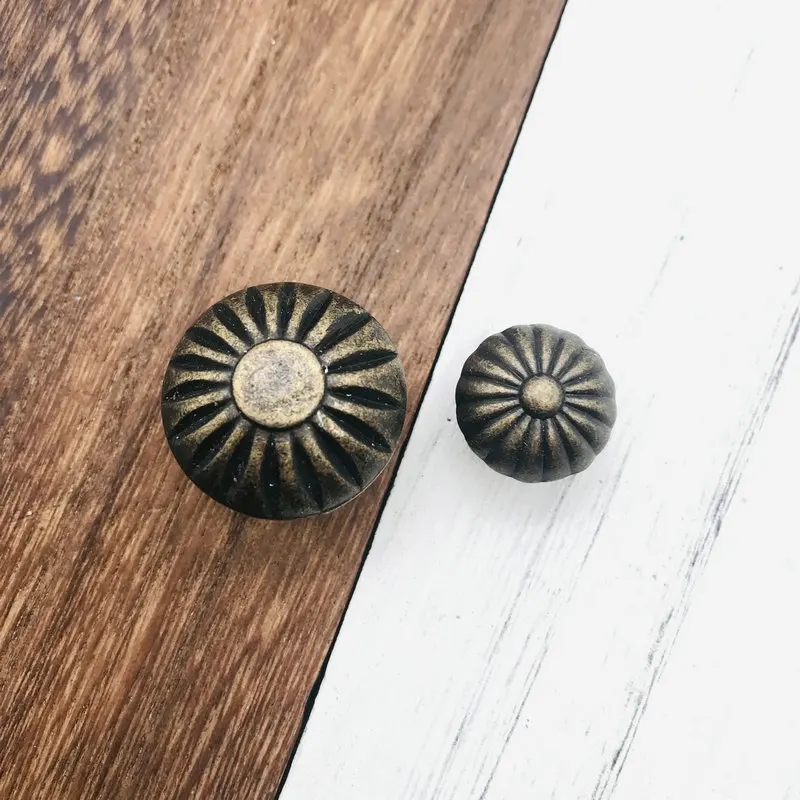 10PCS Vintage Small Case Cabinet Cupboard Drawer Pull Handle Znic Alloy Dome Knob Jewelry Box Mini Decorative Knobs Bronze | Обустройство