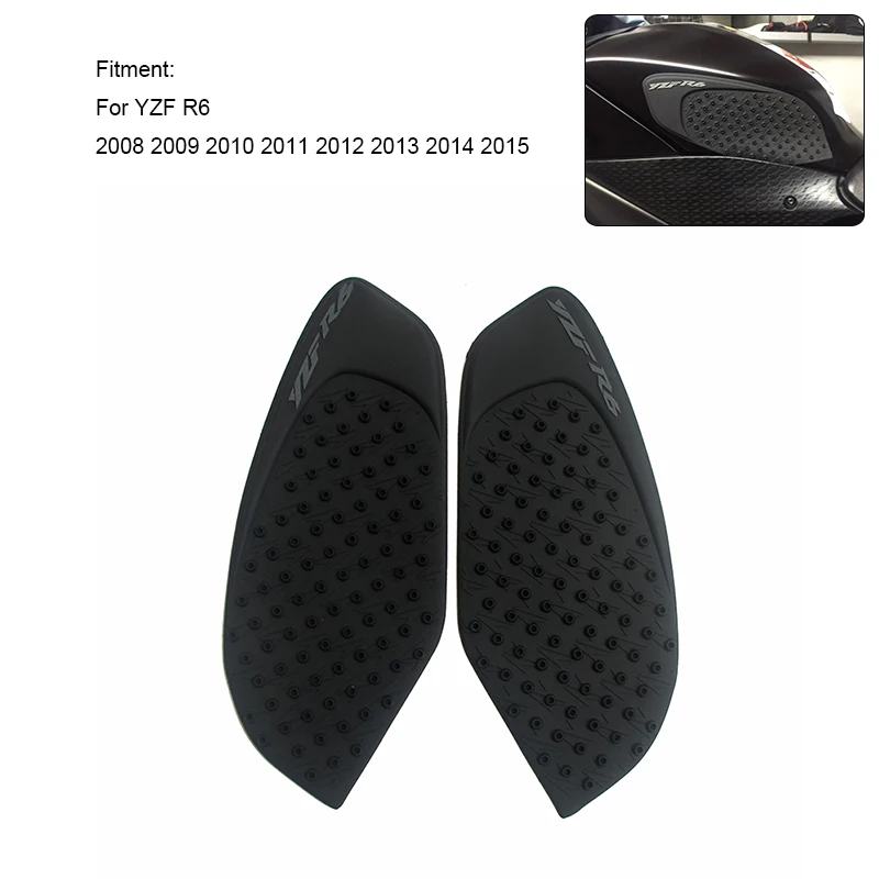 Новый Для Yamaha YZF R6 2008 2009 2010 11 12 13 14 15 мотоцикл 3M Нескользящие Танк Pad Сторона газа