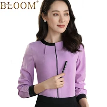2017 Autumn winter New Women Blouse Shirt Chiffon Blouse Elegant Long Sleeve Shirt Formal Office Lady Wear Female Tops Plus Size