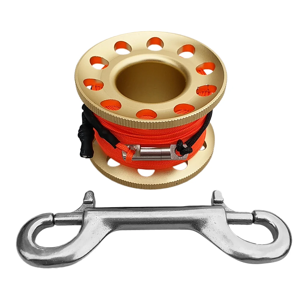 MagiDeal Reflective Inflatable Scuba Diving Surface Marker Buoy SMB Kit & 15m Dive Reel Equipment