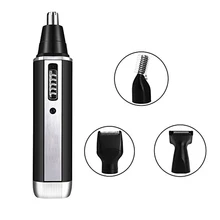 Аккумуляторная Нержавеющая сталь лезвие триммер Водонепроницаемый с влажной/сухой Ухо волос в носу борода, брови персональная бритва грумера 4 в 1