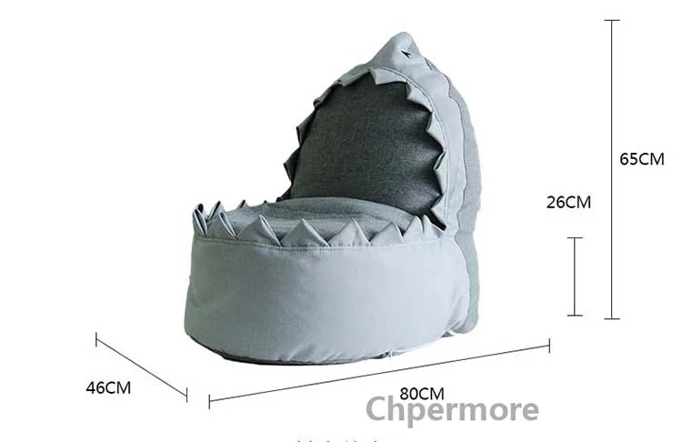 Chpermore Дети Акула бобы мешок ленивый диван Удобная гостиная Досуг бобы мешок диван студентов/дети стул для татами