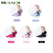 5 шт./партия, женские нескользящие носки для йоги, женские бандажные нескользящие спортивные носки с открытой спиной, слиперы для балета, женские хлопчатобумажные носки, новинка