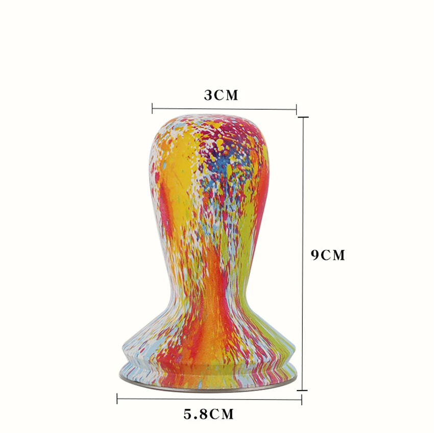 58 мм кофе Темпер Цветной силиконовый инструмент для ногтей кофе порошок молоток 304 нержавеющая сталь Аксессуары для кофе для бариста