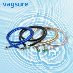 1.5m PVC Shower Hose Soft Smooth Shower Pipe Flexible Bathroom Water Supply Pipe Colorful Bath Handheld Common Plumbing Hose