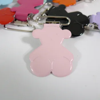 

25PCS 1" 25mm #35 PINK Color Teddy Bear Suspender Clips Pacifier Holder Clips