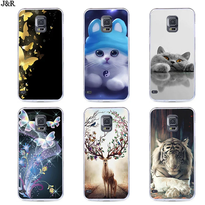 Для Samsung Galaxy S5 мини Чехол окрашенный для Мягкий Силиконовый ТПУ задняя крышка