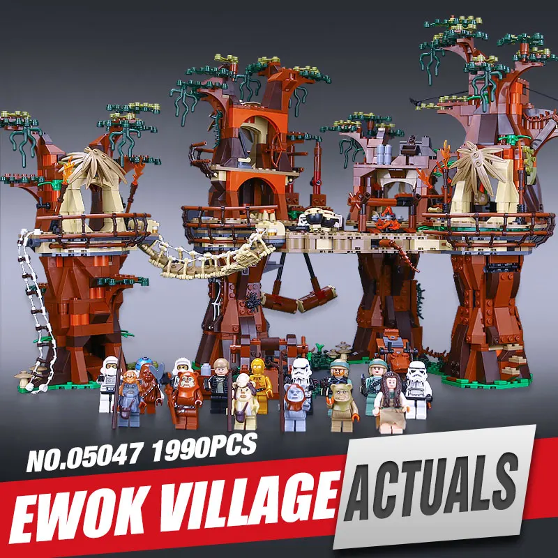 Lepin 05047 Star Wars Ewok Village Building Blocks Juguete para Construir Bricks Toys Compatible with legeo