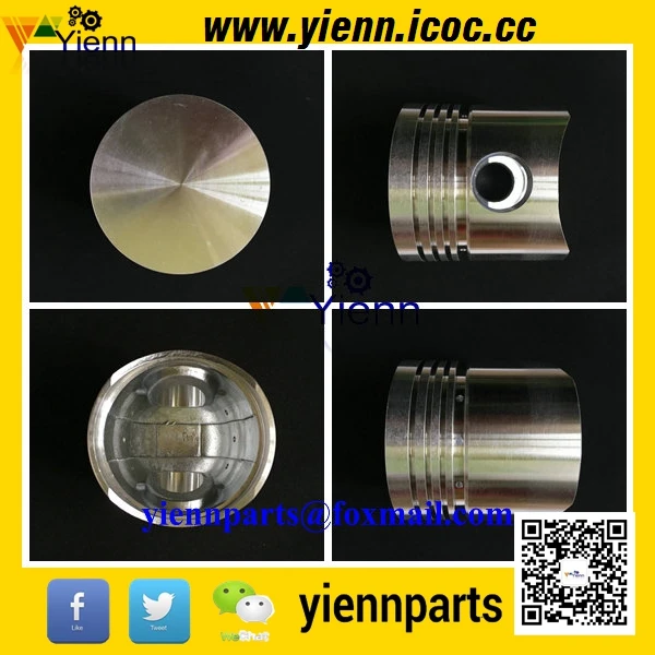 For Yanmar YSB8 YSE8 YSM8 Piston Kit 104211 22090 W/ Pin Clips For