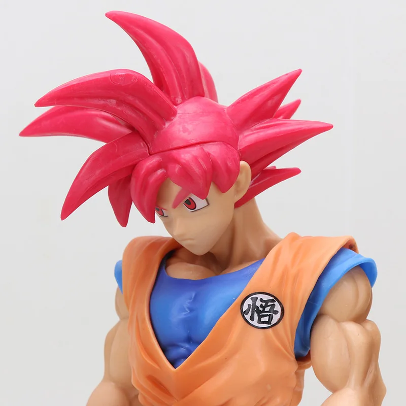 30 см Dragon Ball Супер Saiyan 3 Сон Гоку красные волосы ПВХ фигурка игрушки Dragon Ball Z фигурка