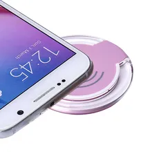Qi стандартное беспроводное зарядное устройство зарядного устройства для samsung Galaxy S7 Edge Android мобильного телефона зарядное устройство розового цвета