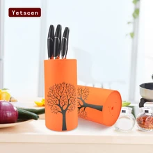 Держатель инструмента Многофункциональный держатель ножа Большой универсальный круглый кухонная солома блок ножей держатель для хранения ножик для барбекю