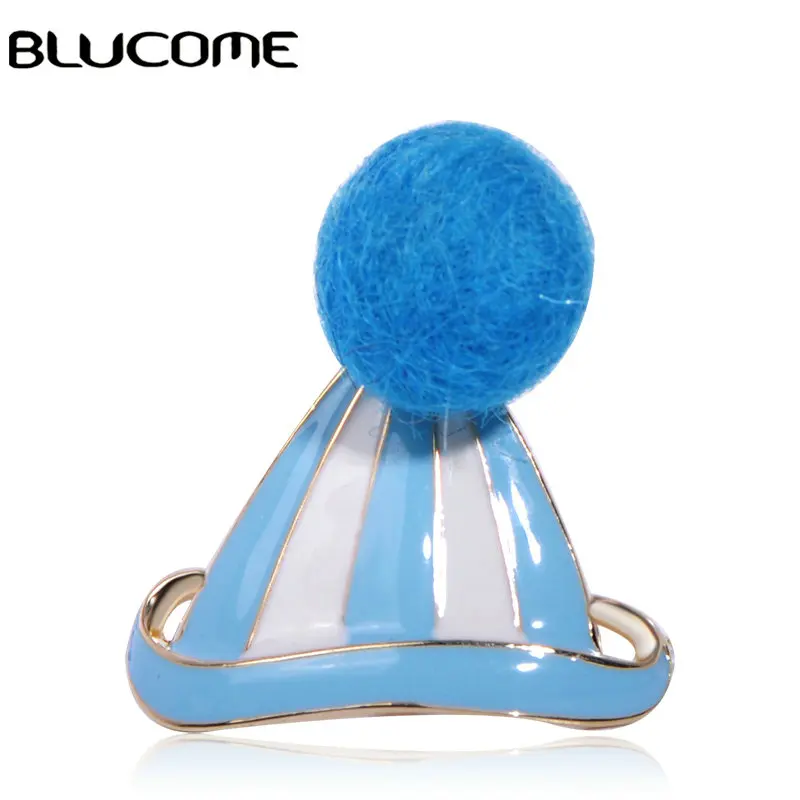 Женская/Детская Брошь из металлического сплава Blucome синяя брошь эмалированного в