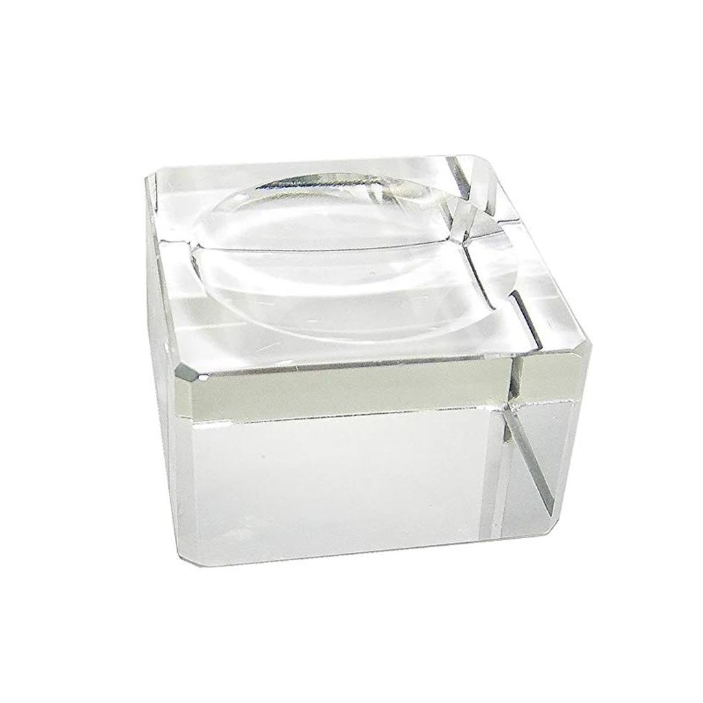 Clear Square   Crystal Ball Stand Fit for 70-80mm Ball - Perfect for Photography & Home Decor