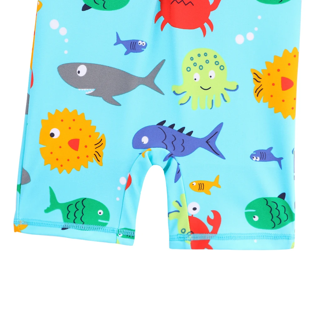 BAOHULU UPF50+ Long Sleeve Cartoon Boys Swimwear One Piece Kids Swimsuit Baby Swimwear Toddler Infant Bathing Suit for Girls Boy